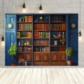 An antique bookshelf background polyester photography background prop, suitable for studio, home, wall and atmosphere decoration. 
