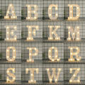 Decorative Letters Night Light Alphabet Letter LED Lights Luminous Lamp Battery Night Light Party Wedding Bedroom Decoration. 