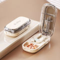 Portable Medicine Cutter Precise Medicine Cutting Scissors Medicine Splitter Tablet Splitting Home Travel Portable Medicine Box.