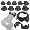 VIKEFON Camera Lens Hood - 49 52 58 55 62 67 72 77 82 MM for    DSLR SLR Camera Lente Protector Shade. 