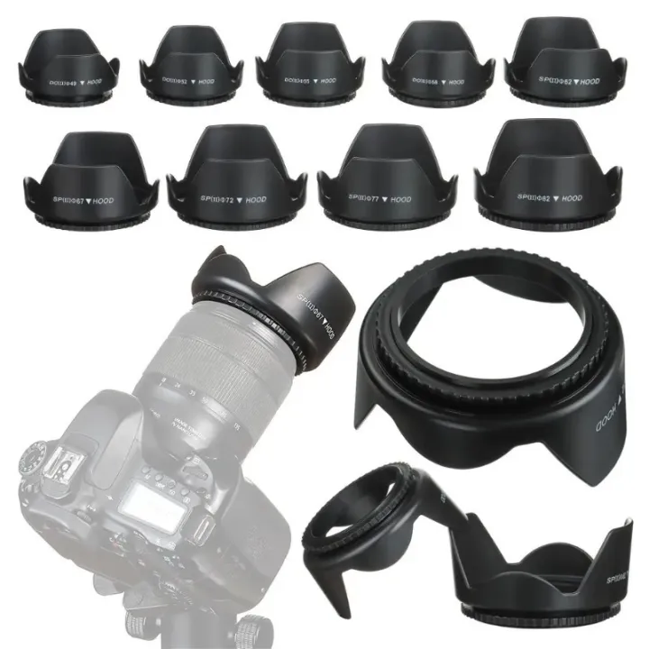 VIKEFON%20Camera%20Lens%20Hood%20-%2049%2052%2058%2055%2062%2067%2072%2077%2082%20MM%20for%20%20%20%20DSLR%20SLR%20Camera%20Lente%20Protector%20Shade%20-%20Image%202