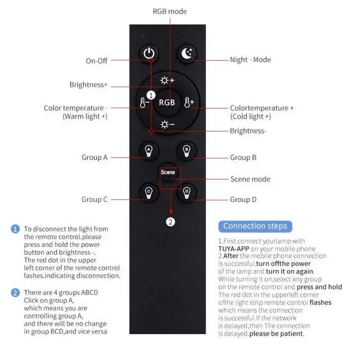 85-265V%20220V%20Tuya%20Smart%20Led%20Downlight%20Bluetooth%20APP%20Can%20Ceiling%20Light%20with%20RF%20Remote%20Group%20Control%2010W%20RGB%20Lamp%20White%20Dimmable%20-%20Image%204