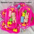 Realistic Baby Doll Bath Toys Little Newborn Doll Bath Set with Bathtub Shower Accessories Soap Duck Bottle for Kid Pretend Play. 