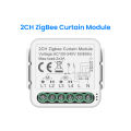 GIRIER Tuya Smart Wi-Fi RF433 ZigBee Curtain Switch Module for Electric Roller Shutter Blind Motor 1/2CH Works Hey Google Alexa. 