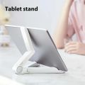 Adjustable Folding Tablet Stand with Anti-slip Adhesive Pads, Universal Portable Desktop Stand Compatible with All Devices. 