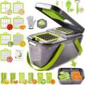 M Hub-16-in-1 Vegetable Chopper & Veggie Slicer – Multi-Function Kitchen Gadget for Effortless Meal Prep. 