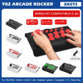 For Switch/PS4/PS3/Xbox One/PC Fighting Game Joystick Wireless PC Game Joystick Bluetooth Arcade Game Stick Joystick Controller.