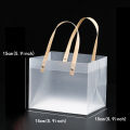 10PCS Frosted Tote Bag PVC Waterproof Transparent Eco-friendly Companion Candy Bag.