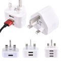 3 Pin UK Plug 3 AMP USB Adapter Wall Charger Home Charging for Phones Universal Phone Adapter Socket. 