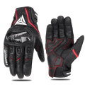 Motorcycle Leather Gloves Carbon Fibre Four Seasons Waterproof Touch Screen Non-slip Motorbike Gloves Perforated Ventilate.