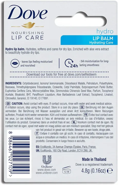 Dove%20Lip%20Balm%20Stick%20%7C%20Nourishing%20Lipcare%20(2x%204,8g)%20%7C%20mixed%20pack%20Essential%20Intensiv%20+%20Hydrating%20Care%20%7C%20Lip%20Care%20%7C%20MIXED%20Pack%20of%202%20-%20Image%202