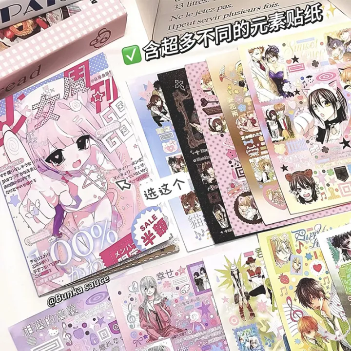 Kawaii%20Animation%20Character%20Stickers%20Cute%20Cartoon%20Japanese%20Retro%20Cut%20Film%20Sticker%20Book%20Scrapbooking%20DIY%20Decoration%20Sticker%20%20-%20Image%202