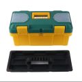 Solid High Quality Tool Box with Tray - 14, 17, 19 Inch - 2 component box. 