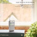 PRUNUS DE333 Portable Radio Mini AM FM Pocket Transistor Radio with Excellent Reception, Tuning Knob with Signal Indicator, Powered by AAA Batteries for Walking and Jogging. 