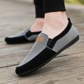 Shoes for Men Casual Slip on Loafers Plus Size Breathable Canvas Driving Shoes Office Walking Flats Non Slip Moccasins. 