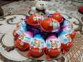 Kinder joy chocolate tower with teddy. 