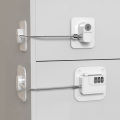 1 Piece Child Protection Locks Baby Cabinet Door Locks Refrigerator Locks High-Rise Anti-Falling Building Safety Code Lock. 