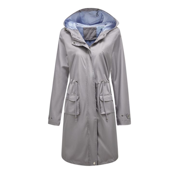 Women's%20Chic%20Hooded%20Long%20Sleeved%20Solid%20Color%20Trench%20Coat%20With%20Striped%20And%20Straight%20Tube%20Jacket%20Elegant%20British%20Style%20Windbreake%20-%20Image%204