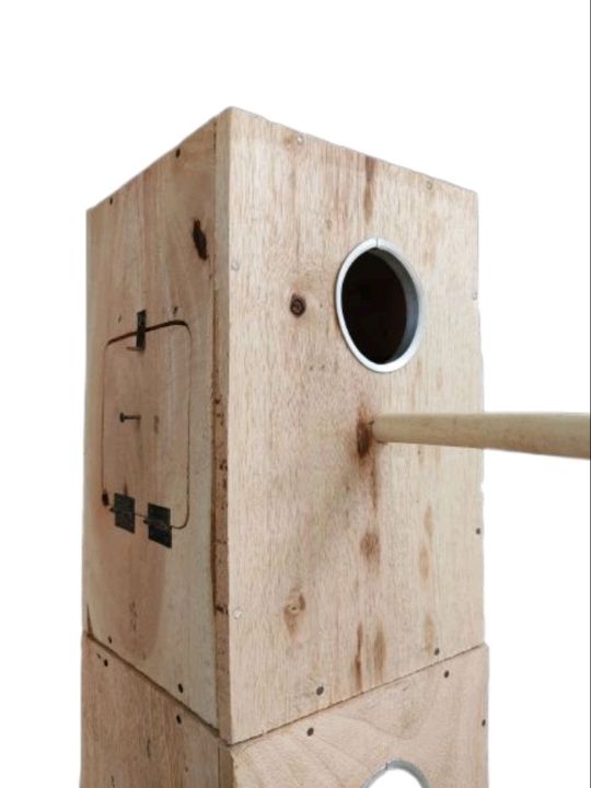 Parakeet Nesting Box Bird House lovebirds Wooden Breeding Cage Parrot Mating Box Nest Aviary for Lovebirds Cage