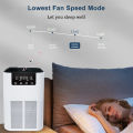 Air Purifier Smoke Odor Negative Ion Generator HEPA Filter Efficient Purifying Air for Home Bedroom Aromatherapy Air Cleaner. 