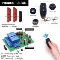 Remote Control Wireless Switch 433Mhz DC 12V 1CH RF 10A Relay Receiver and 2CH Transmitter For Door Electromagnetic Lock.