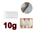 Molded Plastic - Party temporary teeth decoration, DIY role-playing, temporary restoration model, Halloween vampire Molten clay. 