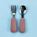 Baby Gadgets Tableware Set Children Utensil Stainless Steel Toddler Dinnerware Cutlery Cartoon Infant Food Feeding Spoon Fork. 