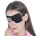Left And Right Black Single Eye Patch Adjustable 3D Foam Groove Eyeshades For Lazy Eyes Medical Use Concave Eye Patch. 