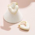Kpop Sweet Minimalist Love Heart Drop Earrings for Women Wed Korean Fashion Elegant Earrings Aesthetic Piercing Ear Jewelry New. 