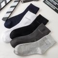 10/5Pairs Men Bamboo Socks Comfortable Breathable Casual Business Men's Crew Socks High Quality Guarantee Sox Male size 38-44.