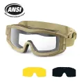 Vozapow Professional Shooting Goggles ANSI Z87.1 Safety Anti Fog Airsoft Tactical Glasses Motorcycle Mountaineering Sunglasses.