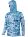 Fishing Shirt Hooded Men Clothes Outdoor Summer Mask Hoodie Sun Uv Protection Performance Jersey. 