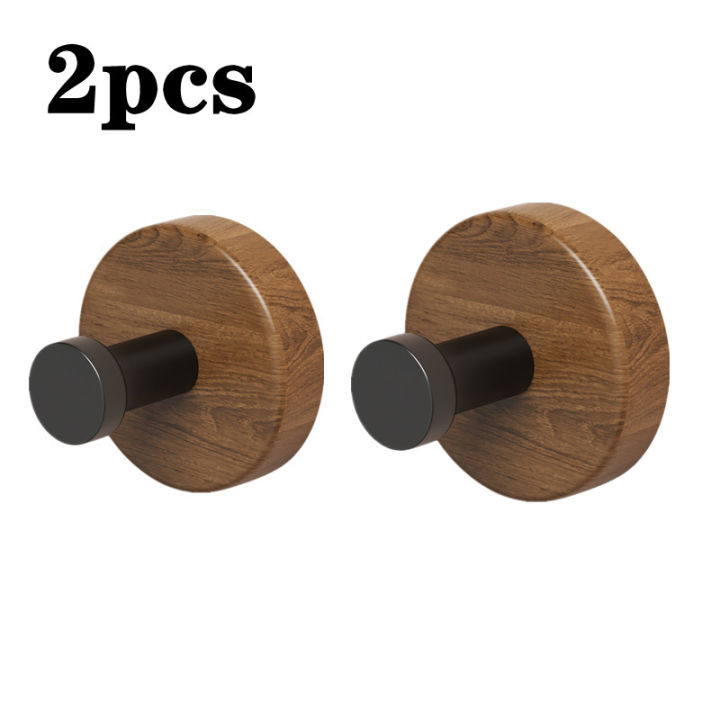 1-4pcs%20Wall%20Walnut%20Wood%20Hooks%20Self-adhesive%20Key%20Towel%20Hanger%20Rack%20Bathroom%20Robe%20Hangers%20Towel%20Coat%20Storage%20Holder%20Kitchen%20Hooks%20-%20Image%207