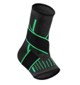 Ankle Support Brace with Adjustable Wrap Breathable Knit Compression Sleeve for Sports Workout Running Walking Fitness Daily Wea. 