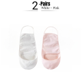 Women Invisible No Show Socks Cotton Anti-Slip Heel Summer Thin Cushioned Toe Socks for High Heels Flats Breathable Boat Socks.