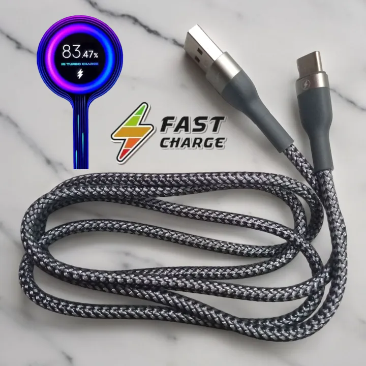Ultra%20Durable%20USB%20Type-C%20Charging%20&%20Data%20Cable%20-%20Fast%20Charging%20cable%201000mm%20Braided%20Wire%20Extremely%20high%20quality%20wire%20-%20Image%202