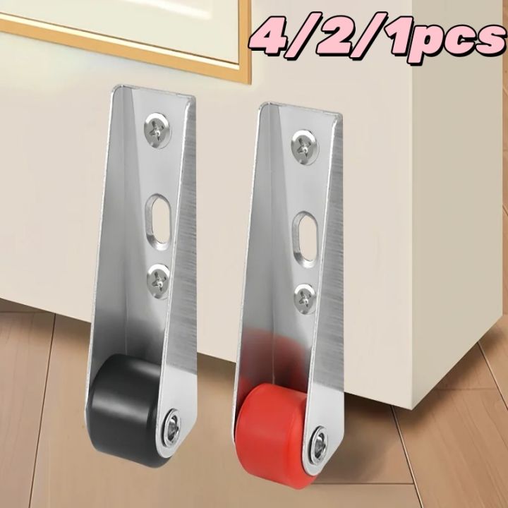 Furniture Silent Side Mounted Directional Roller Stainless Steel Door Support Moving Wheel Multi-function Pulley Gate Casters