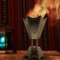 Electric Incense Bakhoor Burner – Metal – 11.5 x 10 x 17.8 cm. 