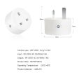 UK Matter 16A Wifi Smart Socket with Power Monitor UK Plug Home Appliance Outlet Works with Homekit Alexa  IOT Device. 