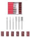Nail Drill Polisher Kit Professional Electric Manicure Pedicure Grinding Burnishing Machine Nail Care Nail Art File Drill Polisher. 