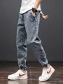 Spring Summer Black Blue Cargo Jeans Men Streetwear Denim Jogger Pants Men Baggy Harem Jean Trousers Plus Size. 