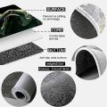 VIKAMA Halloween Shaped Decorative Rug Black Spider Web Ghost Gothic Bathroom Entryway Footrest Washable Dirty Resistant Carpet.