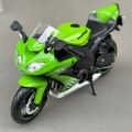 Kawasaki Ninja ZX-10R Green 1:12 Scale Diecast Model Motorcycle by Maisto. 