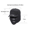 Winter Warm Thickened Artificial Fur Baseball Hat Men's and Women's Skiing Soft Extreme Cold Hat Fishing Hat for Outdoor Sports.