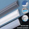 Collapsible Shower Threshold Water Dam Guard Shower Barrier Door Water Stopper Silicone Wet Dry Separation Kitchen Bathroom Sink. 