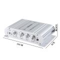 ST-838 HiFi 2.1 Channel Power Amplifier Stereo Bass Sound Amp RMS 20Wx2+40W Class D Mini Media Player MP3 Car Black Home Amplify. 