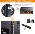 Neoteck 1080P HDMI Audio Extractor, HDMI to HDMI + Optical TOSLINK SPDIF + Analog RCA L/R Stereo Audio Video Splitter Adapter Converter for Blu-ray DVD Player Sky HD Box PS3 PS4. 