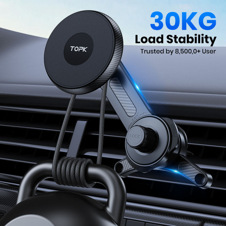 TOPK%20Fits%20MagSafe%20Car%20Phone%20Holder,%20Strong%20Magnetic%20Phone%20Holder%20for%20iPhone%2015,%20Vent%20Car%20Mount%20Holder%20Car%20Accessories%20for%20iPhone%20-%20Image%204