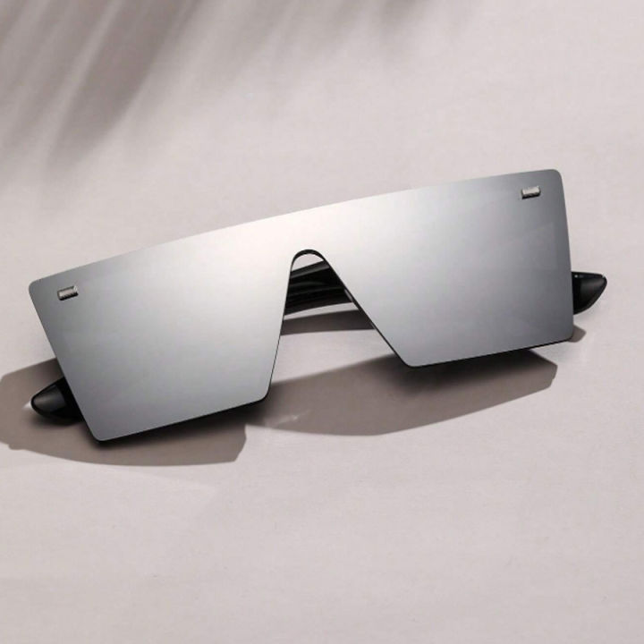 Fashion Oversized Frame Square Women's Sunglasses Casual Street retro Style Decorative Glasses