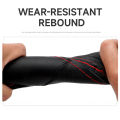 SEAMETAL Cowhide Steering Wheel Cover Soft Leather Steering Cover Wear-Resistant Anti Scratch Steer Wheel Protector for 37-39cm.